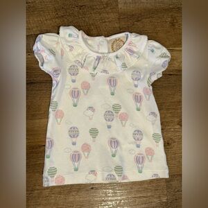 The Beaufort Bonnet Company Up Up and Away Ramona Ruffle Collar Shirt Size 2